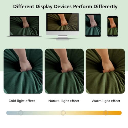70.8 Inch Modular Sectional Cloud Sofa, 2-Seat Chenille Green | Chenille Deep Seat Sofa with Pillow for Living Room, Bedroom and Apartment - color: Green, size: 70.8Inch