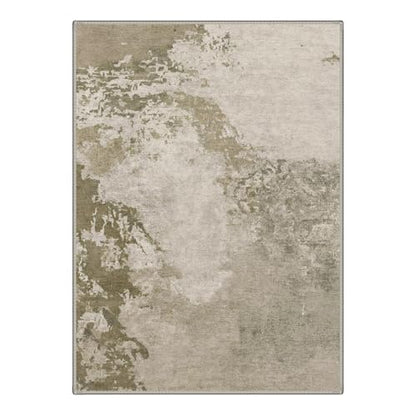 BEIMO 5X7 Modern Abstract Area Rug, Washable Non Slip Soft Living Room Rug | Artistic Rug in Dusty Beige, Soft Faux Wool Rug for Bedroom and Dining Room, Non-Shedding, Easy Care, Lightweight, Low Pile - color: Dusty Beige, size: 5' x 7' (Rectangular)