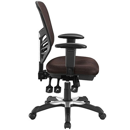 Modway Articulate Ergonomic Mesh Office Chair in Brown - color: Brown