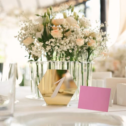 Andaz Printable Place Cards, Pink 20-Pack for Wedding, Graduation, Table Settings - color: Blank Pink