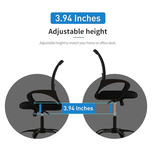 Bonzy Home Ergonomic Conference Room Chairs Set of 10, Rolling Office Chairs with Wheels, Mesh Computer Desk Chair with 360°Swivel, Height Adjustable, 10 Pack - size: 10 Pack