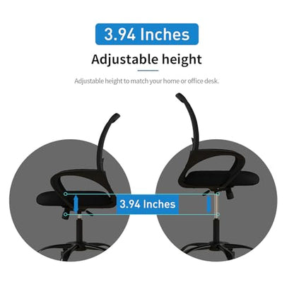 Bonzy Home Ergonomic Conference Room Chairs Set of 10, Rolling Office Chairs with Wheels, Mesh Computer Desk Chair with 360°Swivel, Height Adjustable, 10 Pack - size: 10 Pack