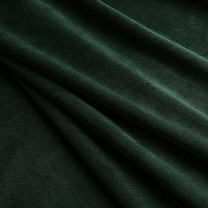 Benedeco Hunter Green Velvet Blackout Curtains 52x96, Back Tab, 2 Panels | Elegant Room Darkening Thermal Insulated Energy Saving Noise Reducing Velvet Window Drapes for Living Room, Bedroom - color: Backtab-dark Green-1, size: 52"W x 96"L (Pack of 2)