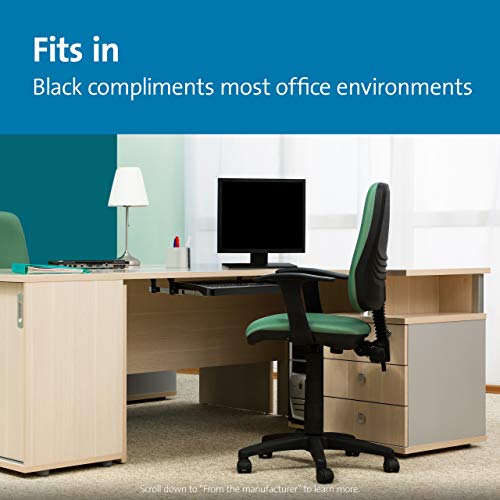 Kensington Underdesk Basic Keyboard Drawer (K60009US) , Black | Slide-out tray, frees up desk space, simple under-desk mounting