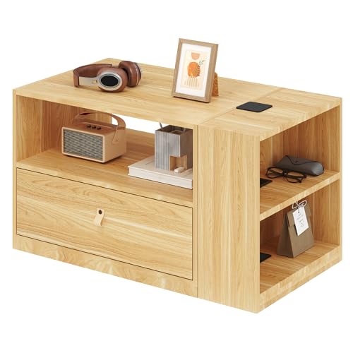 FLEXISPOT H7 CAB Mobile File Cabinet with Storage Drawers, Under Desk | File cabinet with storage drawers for office organization. Under desk cabinet for standing desk setup and home office,Maple - color: Maple