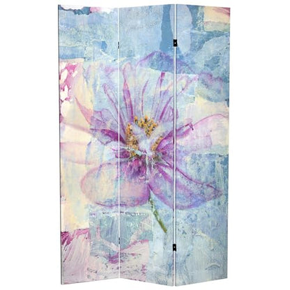 6 ft. Tall Double Sided Love Blossom Canvas Room Divider - color: Love Blossom