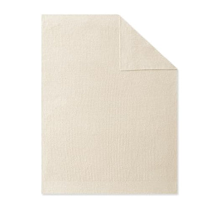 SLEEP ZONE Throw Blankets for Couch, Waffle Weave Blanket Soft Cozy Lightweight Warm Decorative Knit Throw Blankets for Bed, Sofa, Living Room (50x60in, Light Beige) - size: 50×60