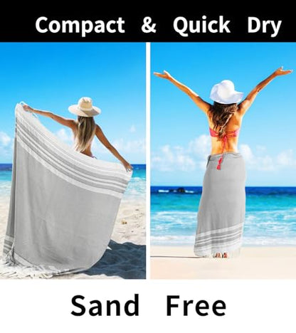 Extra Large Turkish Beach Towel Picnic Mat Throw Blanket Camping Mat Lightweight Oversized Giant Mexican Serape Baja Cobijas Mexicanas Para Mesa Lawn Patio Park Stadium Outside Festival Grass Hammock - color: Teal, size: Giant Large 82''x88''