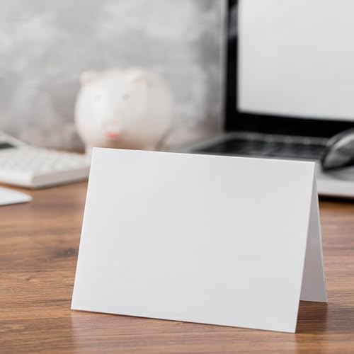 Name Place Cards for Table Setting 100 PCS Table Name Cards Printable Weddings Place Card for Food Buffet White Names Card for Table-Setting Blank Tent Place-Cards for Banquets Dinner Parties Seating