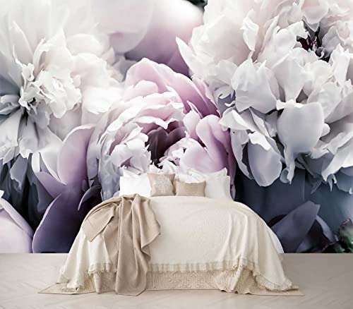 Reyhui Floral Wallpaper Mural Large Rose Flowers | 195"x120" not self-Adhesive Mural for Bedroom Living Room Wall - color: MURAL-015, size: 195" x 120"