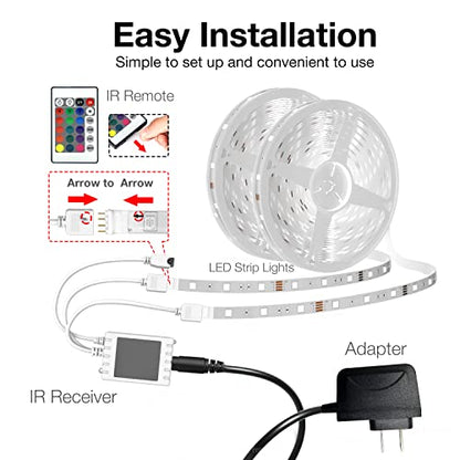 DAYBETTER 65.6ft WiFi Smart Led Lights Strip with Tuya App Control for Bedroom Decoration Work with Alexa and Google Assistant 1 Roll - size: 65.6FT