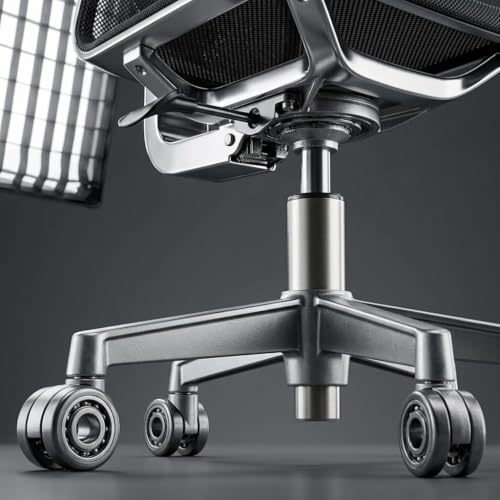 SUMELL Armless Office Chair, Ergonomic Mesh Mid Back Desk Chair with Wheels, Adjustable Height Swivel Rolling Task Chair for Small Spaces, Black