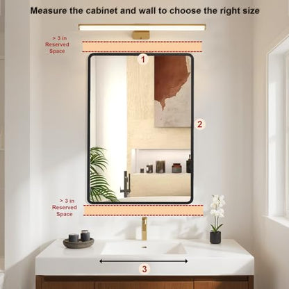 22x30 Medicine Cabinet with Mirror, Bathroom Storage Cabinet Mirror | Wall-Mounted or Recessed, Black Metal Frame, Adjustable Glass Shelves, Bathroom Vanity Mirror with Storage - size: 22x30