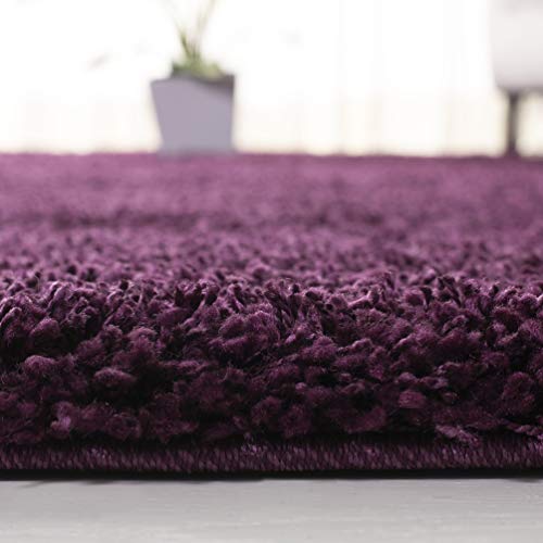 SAFAVIEH California Shag Collection Area Rug - 2' x 3', Purple, Non-Shedding & Easy to Clean, Ultra Plush Thick Pile, Ideal for Living Room, Bedroom, Dining Space (SG151-7373) - color: Purple, size: 2' x 3' (Rectangular)
