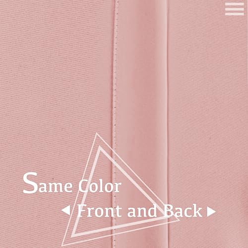 Baby Pink Blackout Curtains for Girls Bedroom Living Room 54 Inch Length 2 Panels Nursery Thermal Insulated Room Darkening Grommet Top Noise Reducing Window Curtains, 42W x 54L, Baby Pink - color: Baby Pink, size: 42"W x 54"L (Pack of 2)