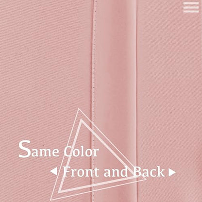 Baby Pink Blackout Curtains for Girls Bedroom Living Room 54 Inch Length 2 Panels Nursery Thermal Insulated Room Darkening Grommet Top Noise Reducing Window Curtains, 42W x 54L, Baby Pink - color: Baby Pink, size: 42"W x 54"L (Pack of 2)