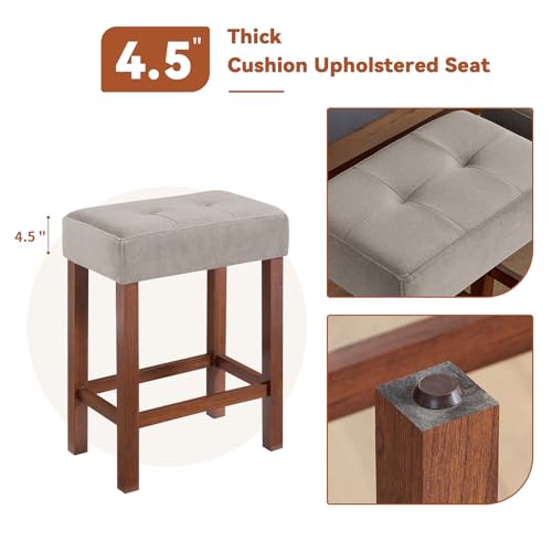 59" Dining Bar Table Set with Power Outlet, Behind Couch Sofa Table with 3 Padded Stools, 4 Piece Bar Table and Chairs Set for Living Room, Dining Room, Cherry - color: R3-cherry