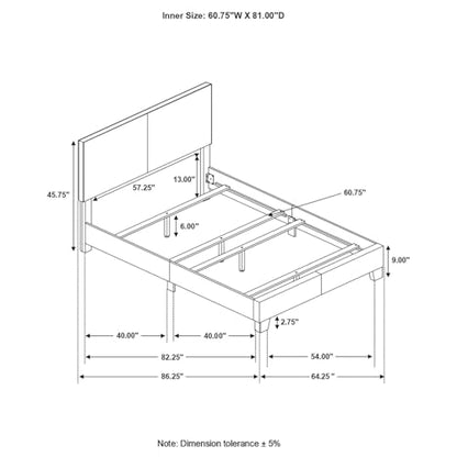 Grey Upholstered Bed Frame