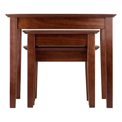 Winsome Bradley Nesting Tables, for Living Room, Walnut, Set of 3