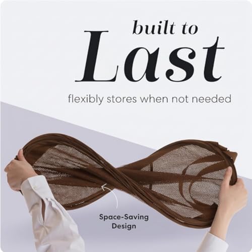 Handy Laundry Collapsible Mesh Pop Up Laundry Hamper with Side Pocket | Collapsible Mesh Pop Up Hamper, Wide Opening, Side Pocket, Breathable, Sturdy, Foldable, Space-Saving for Clothes Storage - color: Brown
