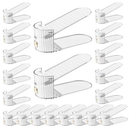 Adjustable Shoe Slot Organizer for Closet Space Saver(20-Pack) - size: 20 Pack