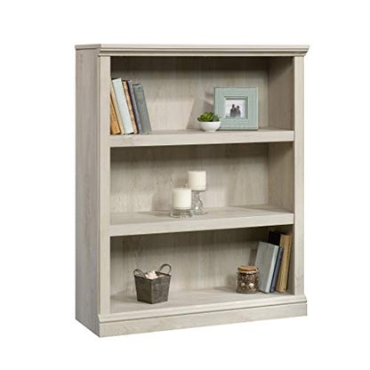 Sauder Miscellaneous Storage 3-Shelf Bookcase/ book shelf, Chalked Chestnut finish - color: Chalked Chestnut Finish