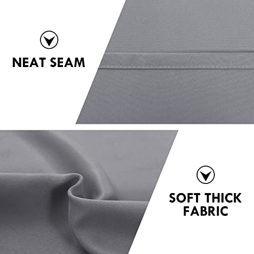 DWCN Blackout Curtains for Bedroom Living Room 38 x 63 Inch Long Grey | 2 Panels Set, Room Darkening, Thermal Insulated, Light Blocking, Rod Pocket Drapes, Noise Reducing Window Treatments - color: Grey, size: 38"W x 63"L (Pack of 2)