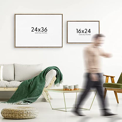 SIGNWIN Framed Canvas Print Wall Art Brown Paint Stroke Graffiti Landscape Abstract Geometric Illustrations Modern Art Minimalism Relax/Calm Zen for Living Room, Bedroom, Office - 16"x24" Natural - color: A11-2211-n09, size: 24"L x 16"W