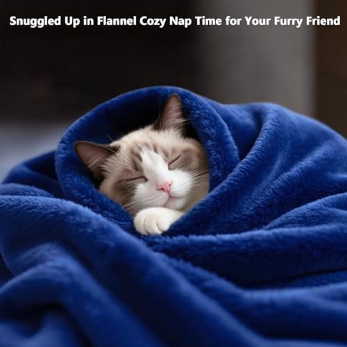Lukeight Fleece Throw Blanket, Luxury Cozy Fuzzy Lightweight Soft Blankets for Sofa Couch Bed Car Travel and Camping (Navy, 50x60 Inches) - color: Solid Navy, size: 50 in x 60 in
