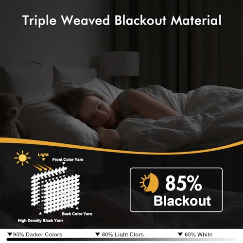 MIULEE Blackout Curtains for Bedroom 2 Panels 40 x 63 Inch Long Stone Blue | Thermal Insulated, Living Room Darkening Grommet Drapes, Noise Reducing, Light Blocking Window Treatments - color: Stone Blue, size: 40"W x 63"L (Pack of 2)