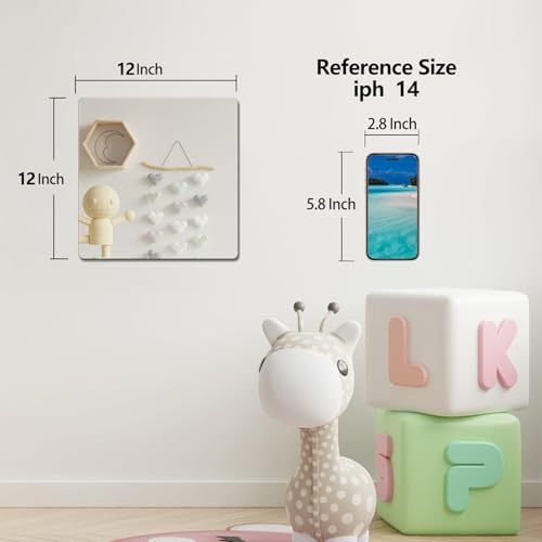 Kids Safety Shatterproof Mirror For Wall, Mirror Tiles, Made of Unbreakable Acrylic, Thick 0.12", 11.8"x11.8", Bedroom Door Closet Mirrors, Plexiglass, Living Room Mirrors, Glassless Mirro for Kids - size: 11.8"L x 11.8"W