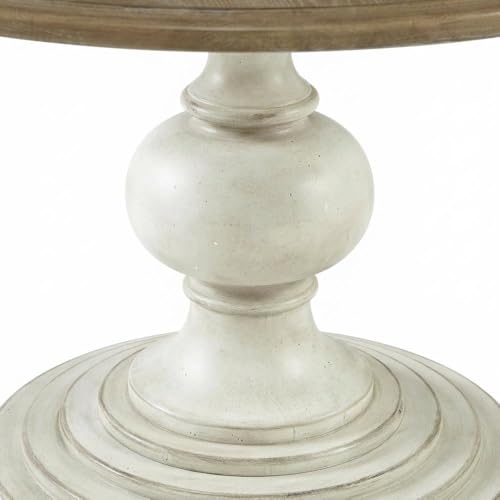 Starlight Canyon Home Brown Round Pedestal Dining Table with Wood Veneer and MDF Top, Ideal for Dining Room, Rustic or Modern Indoor Dining Spaces