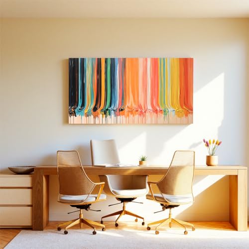 Modern Abstract Wall Art Prints Canvas Art Wall Decor For Living Room Colorful Vertical Stripes Prints Artwork Aesthetic Home Wall Decor Pictures For Bedroom Office Apartment Decoration 20"×40" - color: LAI-12G, size: 40"L x 20"W