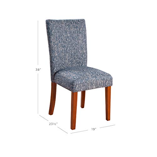 HomePop Parsons Dining Chair,Pack of 2, Navy - color: Navy, style: Pack of 2