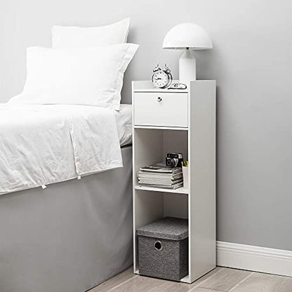 DormCo Yak About It Extra Tall Bookcase Table - White