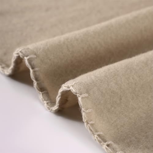 CAI TENG Fleece Throw Blanket Bulk Pack of 6 Lightweight Warm Throws Soft Cozy 50 x 60 inch Pet-Friendly Khaki - color: Khaki