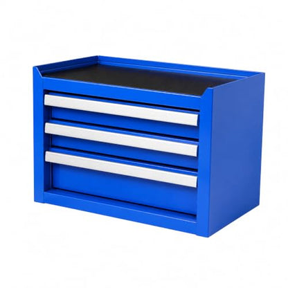 Mini 3-Drawer Steel Tool Box Blue - color: Blue, size: 3 Drawer