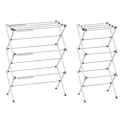 Foldable Drying Rack Clothing,Clothes Drying Rack Folding Indoor and Outdoor Rack,Laundry Drying Rack Collapsible-Black White - color: Black