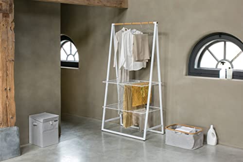 Brabantia - Linn Clothes Rack - Multi-Functional - Space Saver - Adjustable Shelves - Wardrobe Hanging - Drying Rack - Freestanding - Stable - White - Large - color: White, size: Large