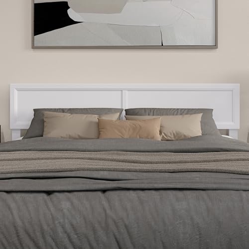 AFI, Sophia Adjustable Modern King Wood Headboard, White - color: White, size: King (U.S. Standard)