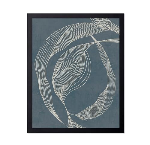 Monem Art Abstract Organic Line Illustration Print - Minimalist Abstract Line Art Poster - Wall Decor for Living Room, Bedroom or Office - 8x10 Unframed Wall Art by Lucrecia Caporale - color: Style-03, size: 8"L x 10"W