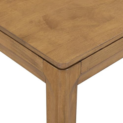 Flow 47-Inch Console Table, Modern Solid Wood Entryway Table with Hidden Drawer, Waterproof & Heat Resistant, Narrow Table for Hallway, Living Room & Foyer, Teak Look - color: Teak Look, size: 47 Inch, style: Console