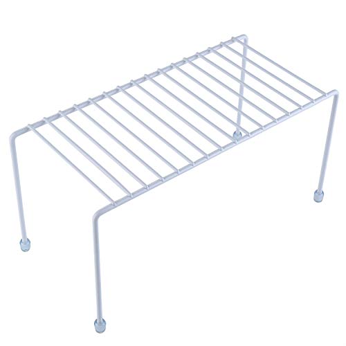 Kitchen Shelves, Cabinet Organization Mini Storage Shelf, White,Set of 2