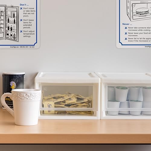IRIS USA 2-Pack, 6 Qt. Small Stacking Drawer Storage Organizer, White | Keep craft supplies, accessories, office items, and small essentials organized around your home for easy everyday storage - size: 6 Qt., style: 2 Pack