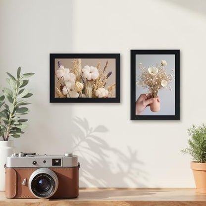 Giftgarden 4x6 Picture Frame Black Set of 3, Thin Photo Frames 4 by 6 for Wall and Tabletop Display - color: Black*3, size: 4x6