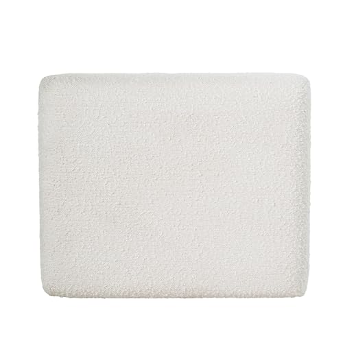 Spatial Order 22" Medium Rectangular Storage Ottoman - Cream Boucle - color: Cream Boucle