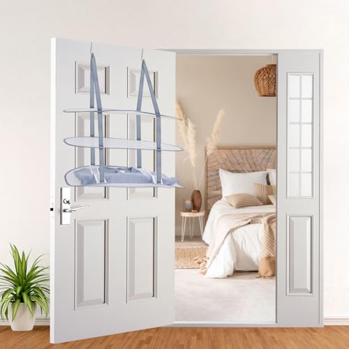 2 Pcs Sweater Drying Rack Over The Door, 3 Tier Foldable Clothes Dry Hanger | Large Mesh Laundry Drying Rack for Apartments, Dorm Rooms