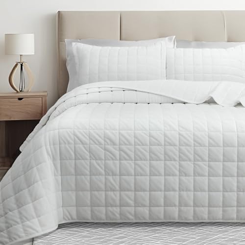 Velvet Quilt King Size, Luxury Soft Bedding Set, Lightweight Cozy Warm Quilted 3-Piece Velvet Coverlet Bedspread Set with 2 Pillow Shams for All Season White - color: White, size: King(98"x106")