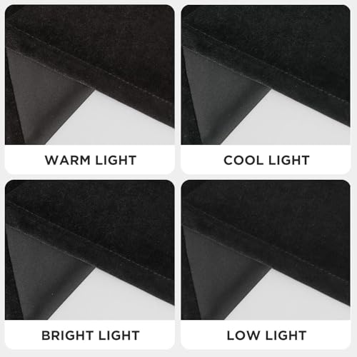 Joydeco Black Velvet Curtains 72 Inches Long, Luxury Grommet Blackout Curtain 2 Panels, Thermal Insulated Privacy Room Darkening Window Drapes for Bedroom Living Room Home Theatre (52Wx72L) - color: *Grommet | Black, size: 52"W x 72"L (Pack of 2)