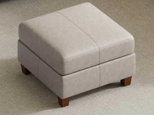 MINCETA Modular Sectional Sofa, Modern Comfy Sofa with Upholstered and Storage Ottoman for Living Room,Bedroom(Light Grey, 1 Ottoman) - color: Light Grey, size: 26.8"W*26.8"D